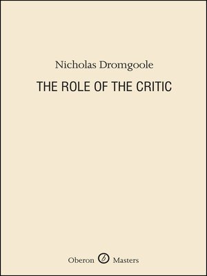 cover image of The Role of the Critic